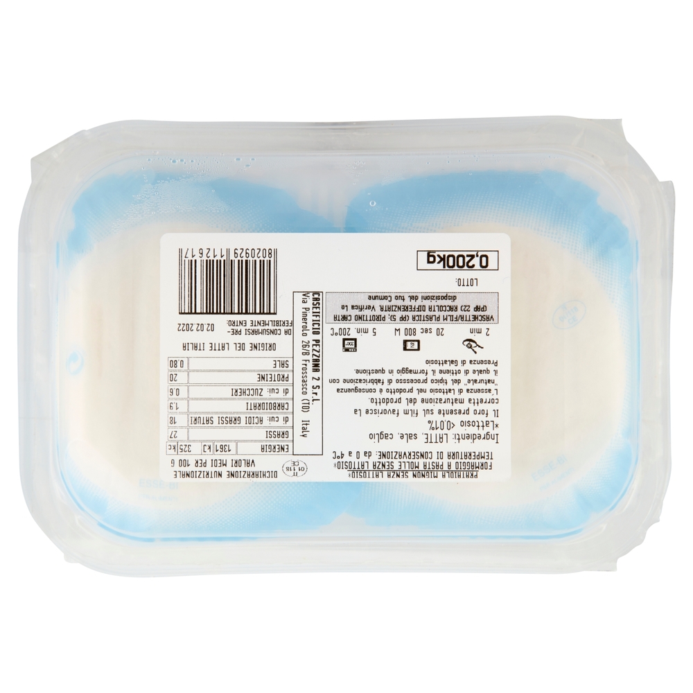 caseificio Pezzana Prataiola Mignon Senza Lattosio* 0,200 kg